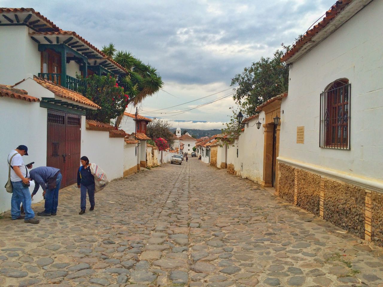 the cobled streets of Villa de leyva